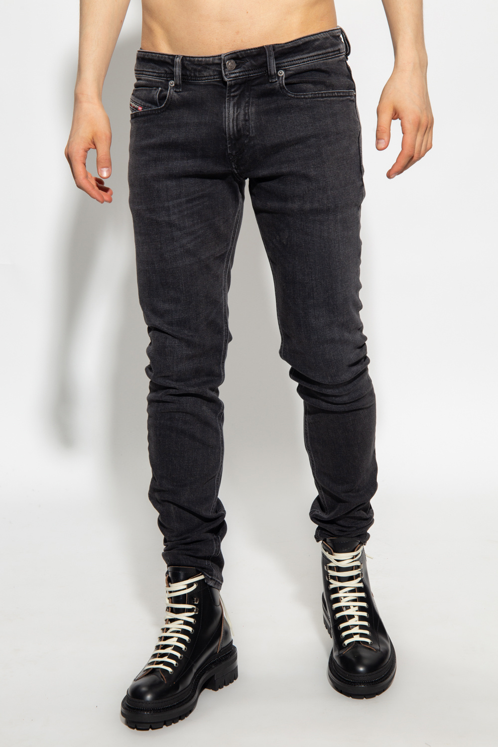 casual pants in charcoal Grey 1979 Sleenker skinny jeans